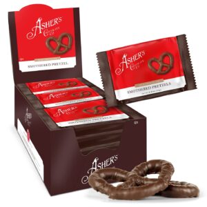 Asher’s Milk Chocolate Covered Pretzels 18ct